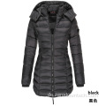 Damen langer Winterjackenmantel